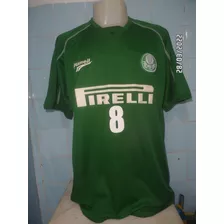 Camisa Do Palmeiras De Jogo -rhumell/pirelli- N#8 Cod:2486