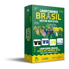 Artes Vetor Camisa Brasil Catar 2022 Arquivos Editáveis