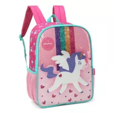 Mochila Costas Unicornio Up4you Is39351up-pk 40x30x14cm Cor Rosa