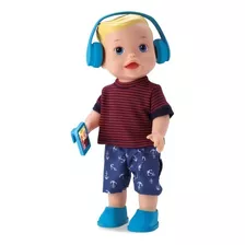 Boneco Menino My Little Boy Loiro C/celular E Fone De Ouvido