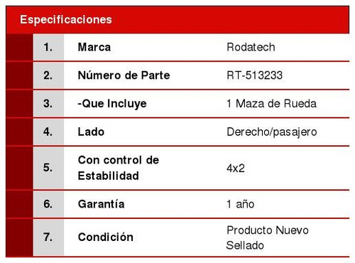 1 Maza Rueda Trasera Econmico Freestar 04/07 Foto 2