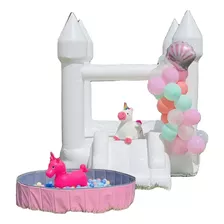 Castillo Inflable Blanco, Brincolin, Brinca Brinca