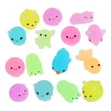 Squishy Mochi Luminoso Mini Pack De 10 Unidades