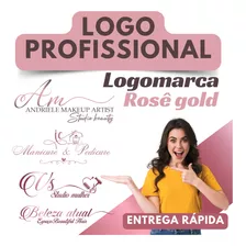 Criar Logo Criar Logotipo Rose Gold Logomarca Fazer Logo 48h