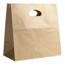 Bolsas De Papel Kraft Delivery 28x28x15 Pack 100 Unidades