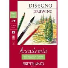 Block Fabriano Academia Drawing 30h 200gr 21x29.7cm Engomado
