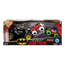 Monster Jam Street Justice Batman Joker Harley Quinn Carros