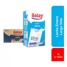 Ilolay Leche Larga Vida Entera 1 L Pack X 12 Unidades