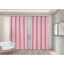 Cortina Jacquard Royal 4,00 M X 2,70 M - Sala Cor Rosa