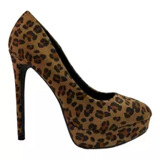 Calzado Stiletto Taco Alto Animal Print