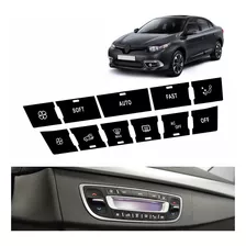 Botões Ar Cond. Renault Fluence | Kit Adesivos P/ Reparo