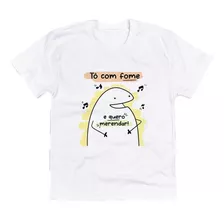 Camiseta Infantil Flork Menino Menina Fome Quero Merendar