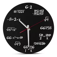 Reloj De Pared Matemático Decodyne - Reloj De Pared Único - 