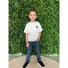 Calça Jeans Leve Elástico Ajustável Bolso Infantil Menino