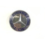 4 Tapas Centro De Rin Mercedes Benz, 75mm, Silver Matte