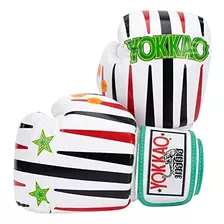 Guantes De Boxeo Yokkao, 16 Onzas, Color Blanco