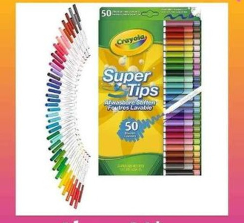 Crayola Supertips Marcadores Lavables Originales