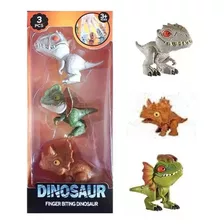 Dinosaurios Mordedores Finger Biting Dinosaur Set X3 Modelos