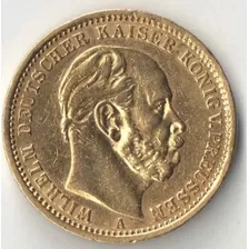 Alemanha 20 Marcos 1875 7.96 Gr. Ouro 900 22,5 Mm