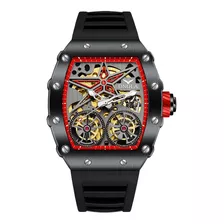 Onola On6829 Reloj Mecánico De Moda Hueco Para Hombre Color De La Correa Negro