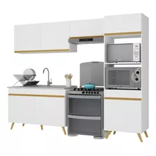 Cozinha Compacta 4 Peças Mp3749 Veneza Multimóveis Branca