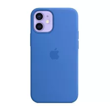 Carcasa iPhone 12 Mini Silicona Antideslizante Color Azul