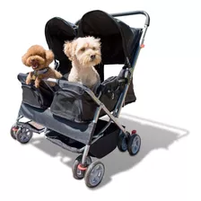  Transportadora Carreola Doble Para Pequena Mascota