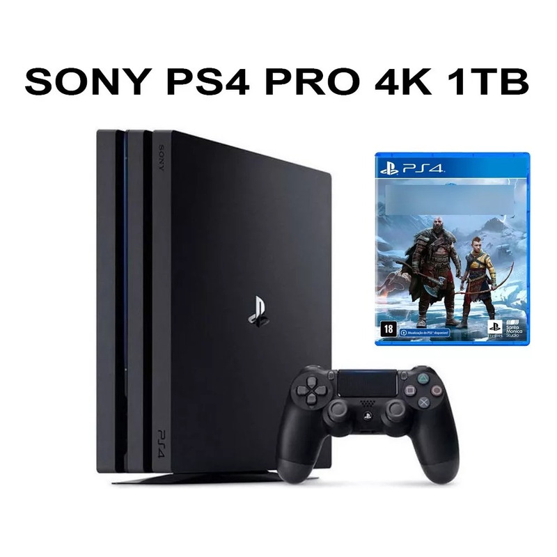 Console Playstation 4 Pro Branco 1 Tera + Garantia + Nfe