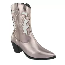 Bota Texana Western Country Feminina Bico Fino Inverno 2024