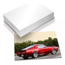 50 Folhas Papel Fotográfico 230g A4 High Glossy Brilhante Cor Branco