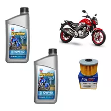 Kit Mantencion Moto Honda Cb Twister 250 10w40 + Filtro