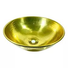 Pia Para Banheiro Lavabo 33cm Dourada Import Válvula Inclusa Império Do Cobre