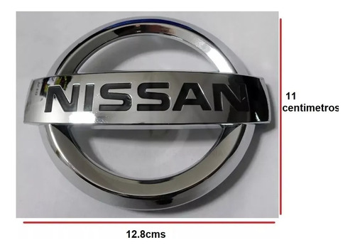 Emblema Insignia Nissan 12,8cmx10,8cm Con Adhesivo Logotipo Foto 2