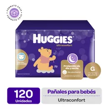 Pañales Huggies Ultraconfort - 100 A 120 Un - Tallas G A Xxg