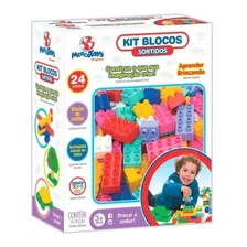 Bloques De Montaje De 24 Piezas | Juguete Infantil Mercotoys