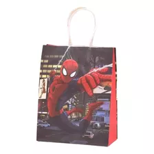 Pack 12 Bolsas De Papel Para Dulces, Diseño Spiderman