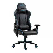 Silla Gamer Level Up Ares Pro 2 Reclinable Gaming Pc Play Color Celeste Material Del Tapizado Cuero Sintético