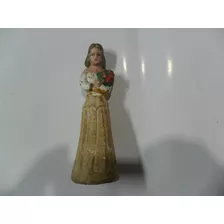 Blancanieves Antigua Imagen Figura Pasta Ramo Flores Cuento