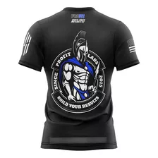 2x Camiseta Profit Dry Fit Espartano Preta Ou Azul Ou Branca