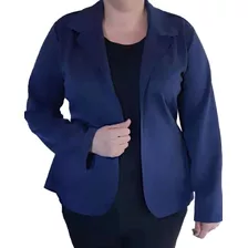 Blazer Feminino Casaco De Neoprene Plus Size G1 G2 G3 Babado