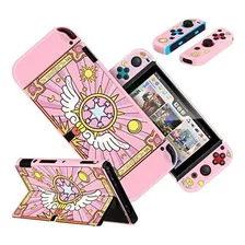 Funda Para Nintendo Switch Oled De Estilo Varita Magica Rosa