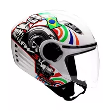 Capacete Masculino Moto Fw3 X-open Turbo Viseira Forro Preto Cor Branco Tamanho Do Capacete 56