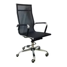 Cadeira Presidente Em Tela Mesh Pel-7010h Preta Design