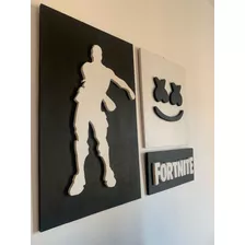 Fortnite Cuadro Para Niños. Decoración Gamer