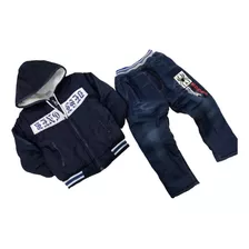 Conjunto Infantil Masculino Inverno Quentinho Aranha 3 Pçs