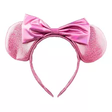 Tiara Orelhas Laço Adulto Infantil Minnie Disney - 20x25cm