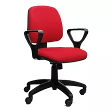 Silla Petra Escritorio Pc Trabajo Basculante Neumática Roja