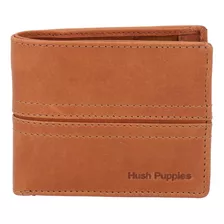 Billetera Cuero Hombre Om Stitch Coin Café Hush Puppies