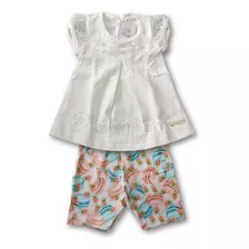 Conjunto Bebê Menina Kiki Xodó Luxo P/m