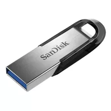 Memoria Usb Sandisk Ultra Flair 128gb 3.0 Metalica Plateada